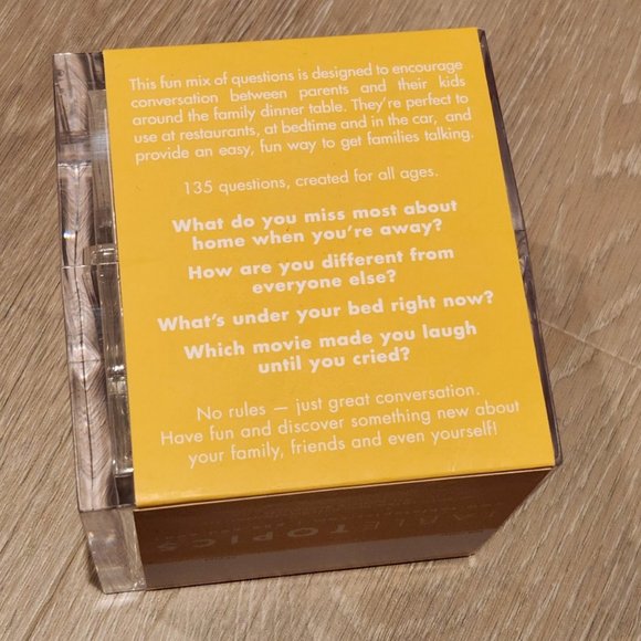 TableTopics Family Dinner -135 Conversation Cards (for all ages) - Picture 3 of 6